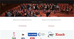 Desktop Screenshot of jeugdparlementjeunesse.info