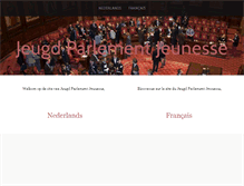 Tablet Screenshot of jeugdparlementjeunesse.info